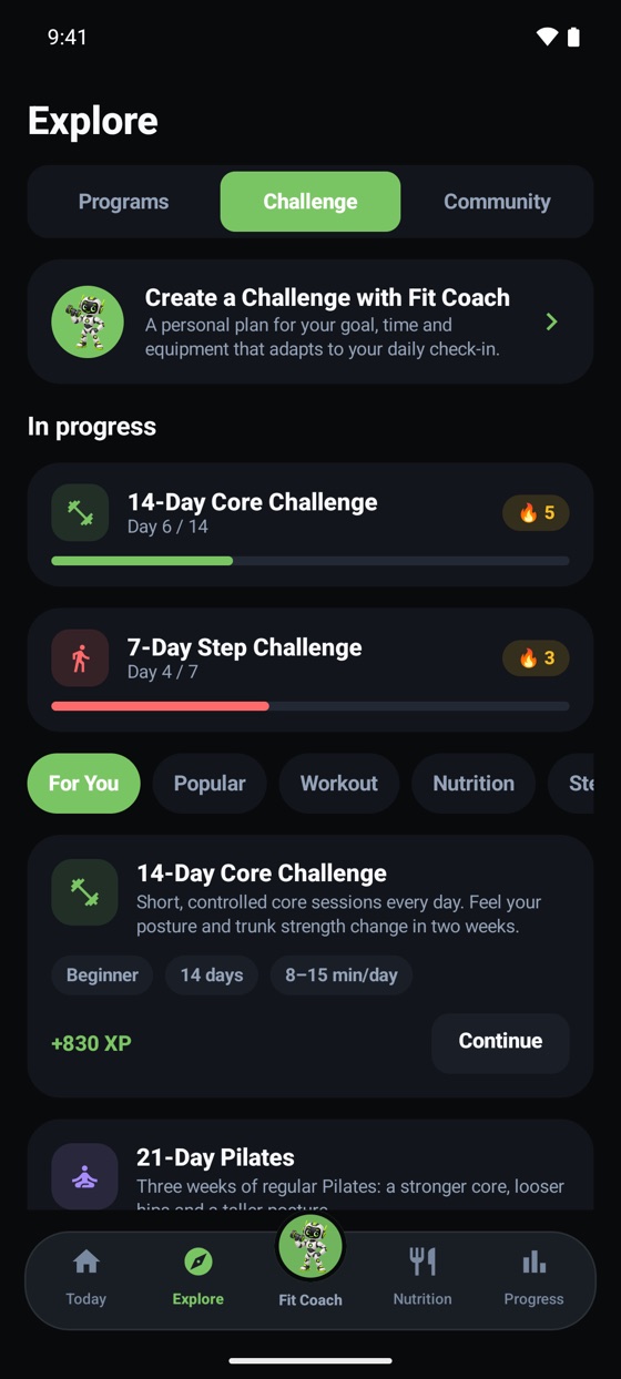 Explore: Challenge